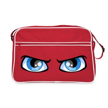 eyes - Retro Tasche - Rot/Weiß - Vorne