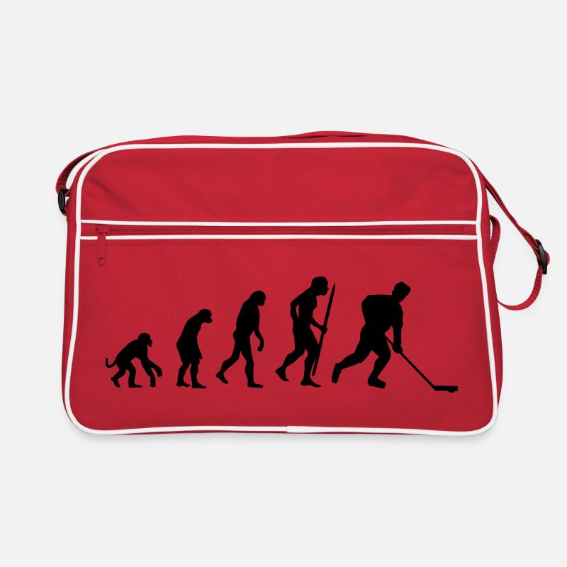 evolution of  hockey_ Retro Tasche