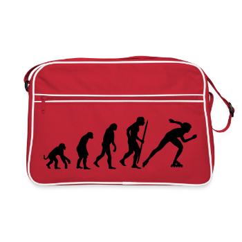 Änderungen im Einklang Eisschnelllauf - Retro Tasche - Rot/Weiß - Vorne
