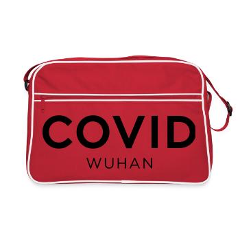 Covid Wuhan - Sac Retro - rouge/blanc - Devant