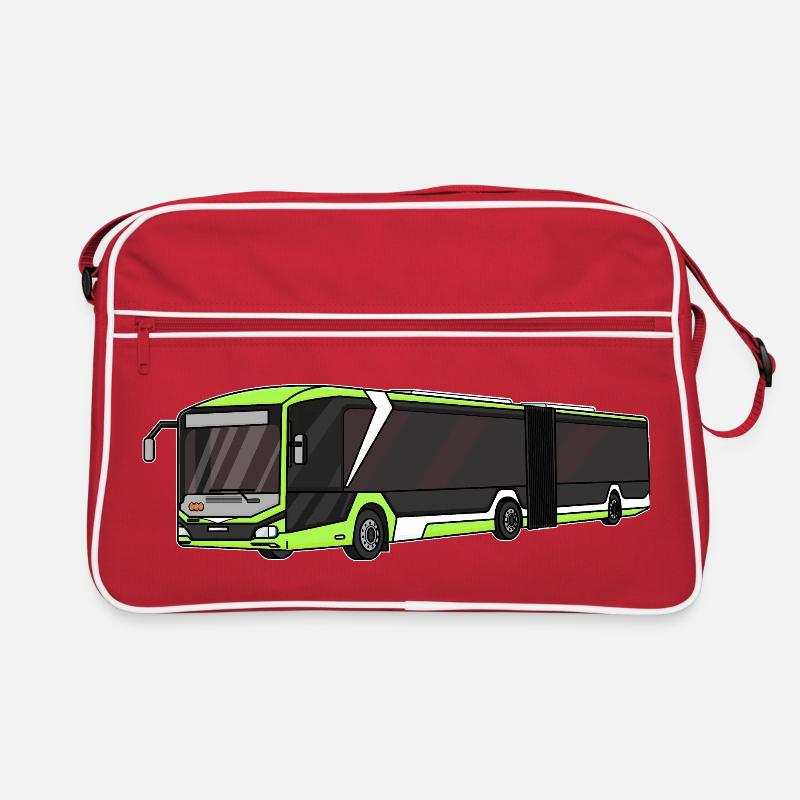 Bus, school bus, bus driver Retro Bag