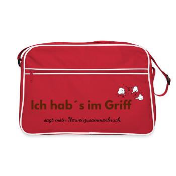 I've got it under control – says the nervous breakdown - Retro Bag - red/white - Front
