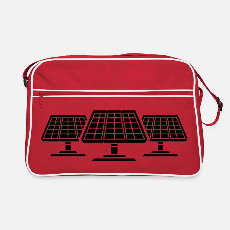 Solar PV Anlage Panele Retro Tasche