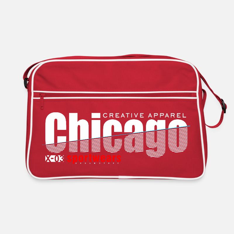 Dynamisches Sportdesign mit moderner Schärfe Retro Tasche