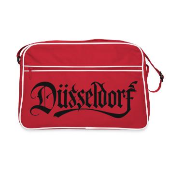 Duiseldorf Gothic Logo - Retro Bag - red/white - Front