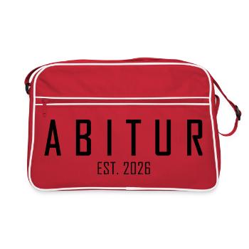 Abitur 2026 - Retro Bag - red/white - Front