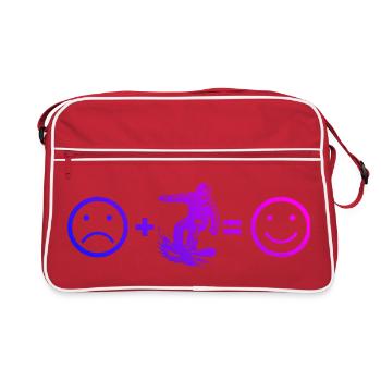 Snowboard vibes for snowboard - Retro Bag - red/white - Front