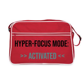 Hyper-Focus Mode: Activated - Statement - Retro Bag - red/white - Front
