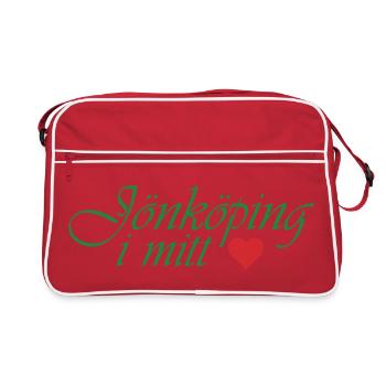 Jönköping dans mon cœur - Sac Retro - rouge/blanc - Devant