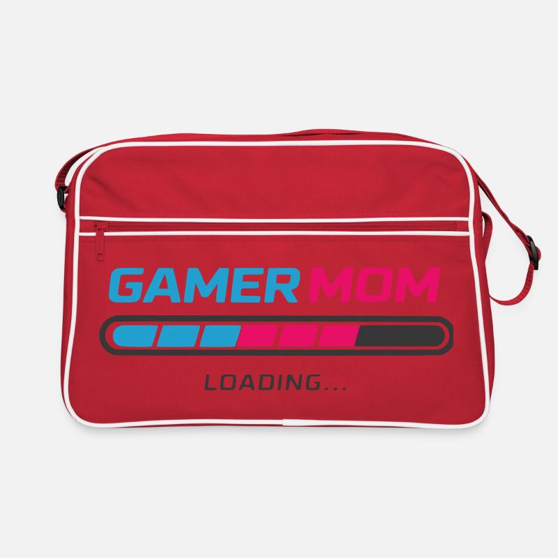 Gamer Mom Loading Bar Retro Bag