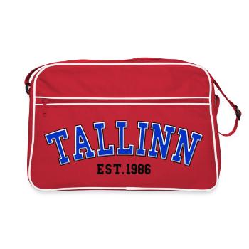 Tallinn Fondée en 1986 - Sac Retro - rouge/blanc - Devant