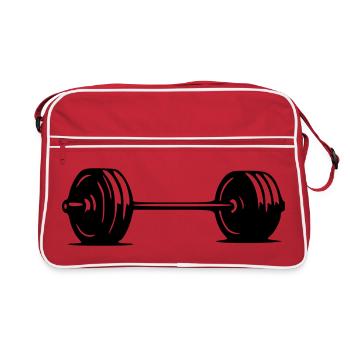 Barbell - Retro Bag - red/white - Front