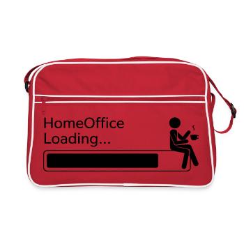 HomeOffice Loading Funny Coffee Humor For - Retro Bag - red/white - Front