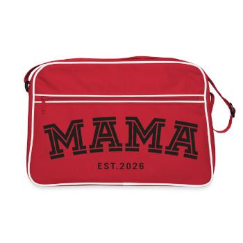 Mama Fondé en 2026 - Sac Retro - rouge/blanc - Devant