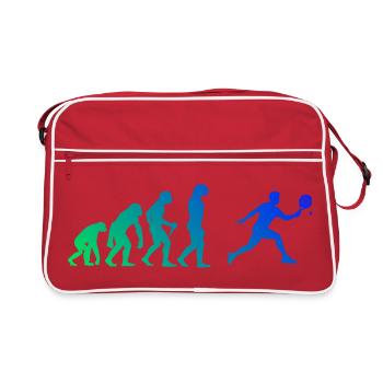 Padel buchen Fans und Indoor Padel passen zusammen - Retro Tasche - Rot/Weiß - Vorne