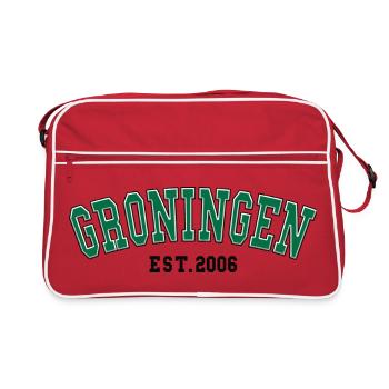 Groningue fondée en 2006 - Sac Retro - rouge/blanc - Devant