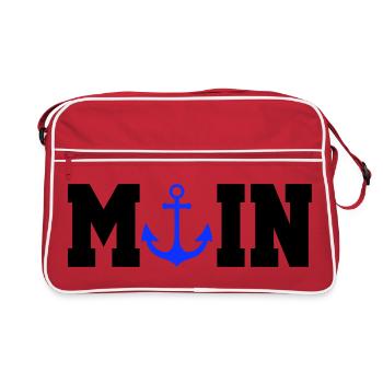 Blue Anchor Nautical Moin - Sac Retro - rouge/blanc - Devant