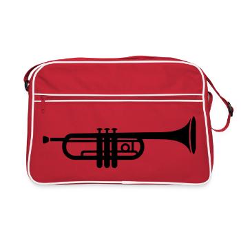 Une trompette - Sac Retro - rouge/blanc - Devant