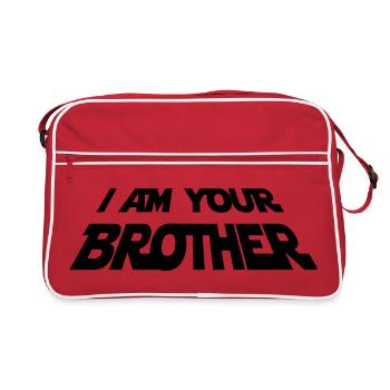 Your Brother – Funny Sci-Fi Design for Fans - Retro Bag - red/white - Front