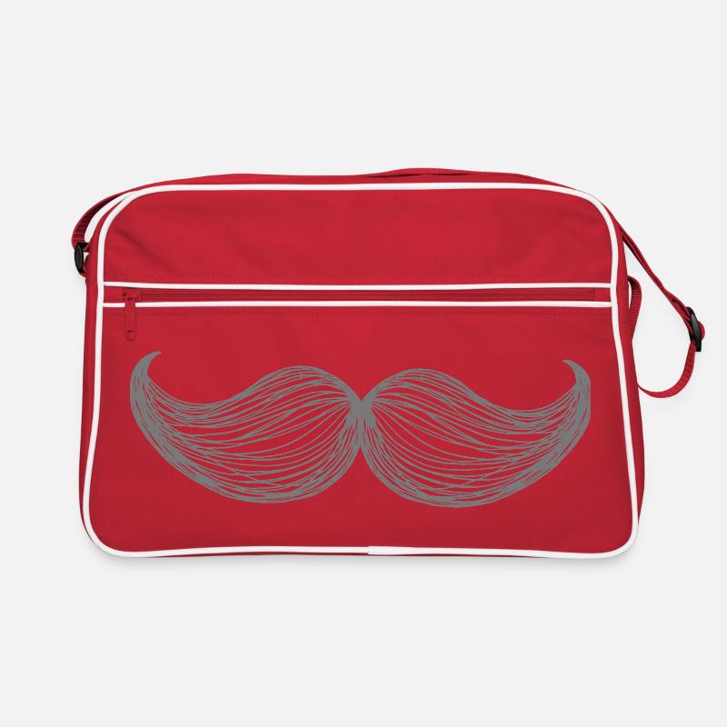 Schnurrbart Retro Tasche