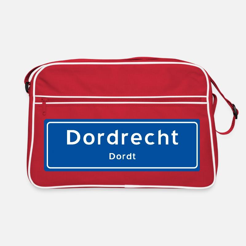 Panneau de nom de lieu de Dordrecht Sac Retro