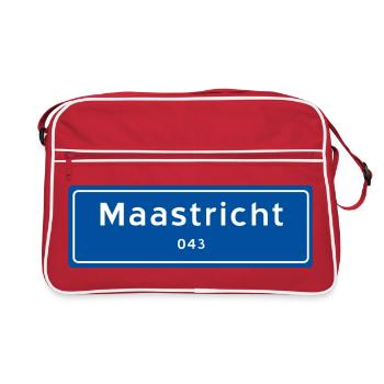 Maastricht 043 panneau toponymique - Sac Retro - rouge/blanc - Devant
