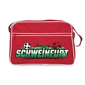 Schweinfurt Football Fan Merchandise Football Fan - Retro Bag - red/white - Front