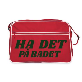 Have it in the bathroom - Retro Bag - red/white - Front
