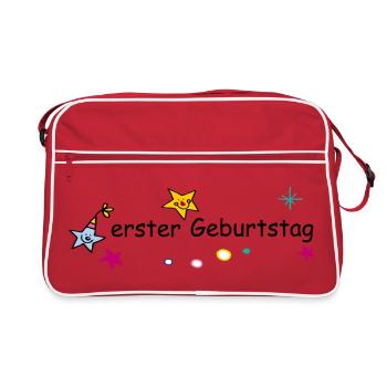 Anniversaire - Sac Retro - rouge/blanc - Devant