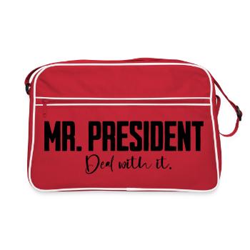 Mr President Saying - Retro Bag - red/white - Front