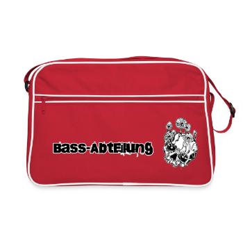 Bass Abteilung // Festival // Mushrooms - Retro Tasche - Rot/Weiß - Vorne