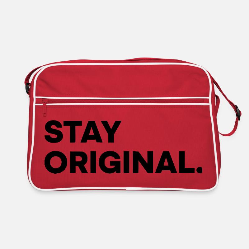 STAY ORIGINAL – Conception typographique minimaliste Sac Retro