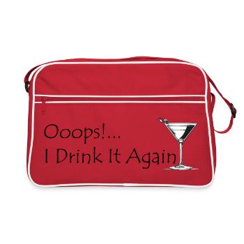 Espresso Martini Again - Retro Tasche - Rot/Weiß - Vorne
