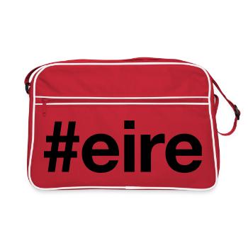 Irlande Hashtag Irlande - Sac Retro - rouge/blanc - Devant