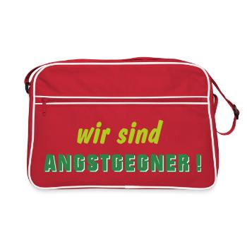Angstgegner FC St. Gallen Fussball  Espenmoos - Retro Tasche - Rot/Weiß - Vorne