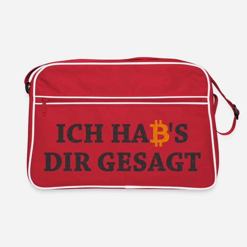 Bitcoin Habs Dir Gesagt Blockchain Krypto Geschenk Retro Tasche