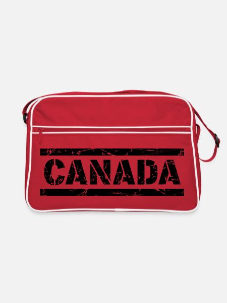 Canada - Retro Tasche - Rot/Weiß - Vorne