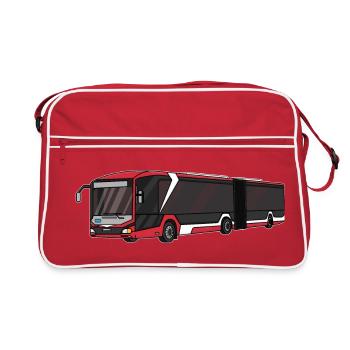 Bus - Retro Tasche - Rot/Weiß - Vorne