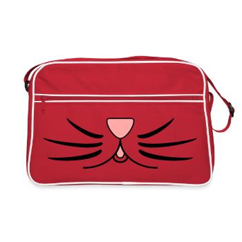 HUMOR. QUOTATION. MESSAGE. RETIREMENT. ANNIVERSARY. - Retro Bag - red/white - Front