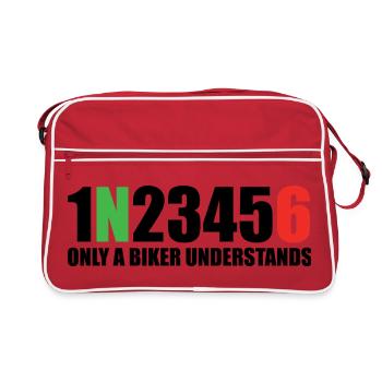 1N23456 Only a Biker Understands - Sac Retro - rouge/blanc - Devant
