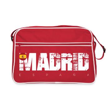 Typographie Made in Spain en détresse - Sac Retro - rouge/blanc - Devant