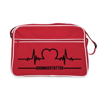 Heartbeat Decorator Decorator Furnishing - Retro Bag - red/white - Front