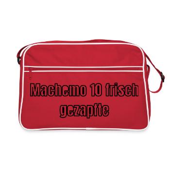 Exploité - Sac Retro - rouge/blanc - Devant