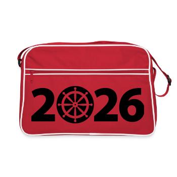 Marin 2026, Nautisme 2026, Capitaine 2026 - Sac Retro - rouge/blanc - Devant