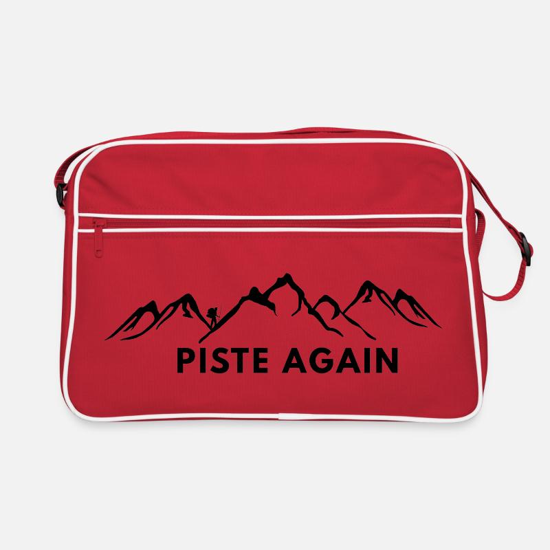 PISTE AGAIN. SKI. SKI WINTE SPORT Retro Bag