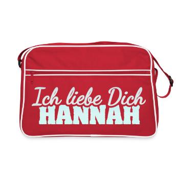 Liebe Han - Retro Tasche - Rot/Weiß - Vorne