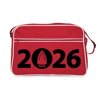Ironing 2026, Ironing 2026 - Retro Bag - red/white - Front