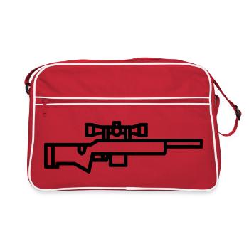 sniper - Sac Retro - rouge/blanc - Devant