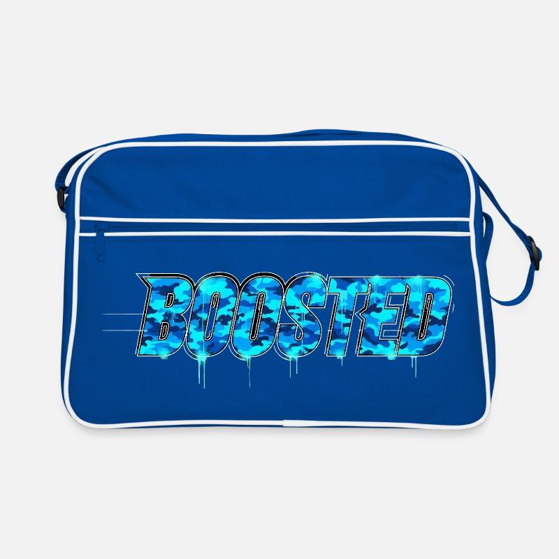 Boosted Turbo Freunde Tuning Szene Camouflage Retro Tasche