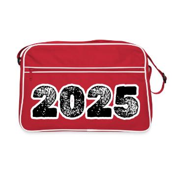 Year 2025 - Retro Bag - red/white - Front